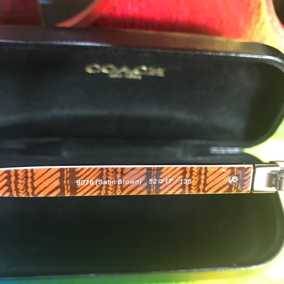 Authentic Coach Montana 9076 Women’s Satin Brown Half Rimless Eyeglasses - Picture 5 of 11